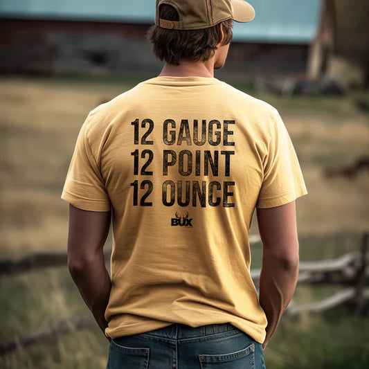 12 Gauge, 12 Point Tee, 12 Ounce T-Shirt