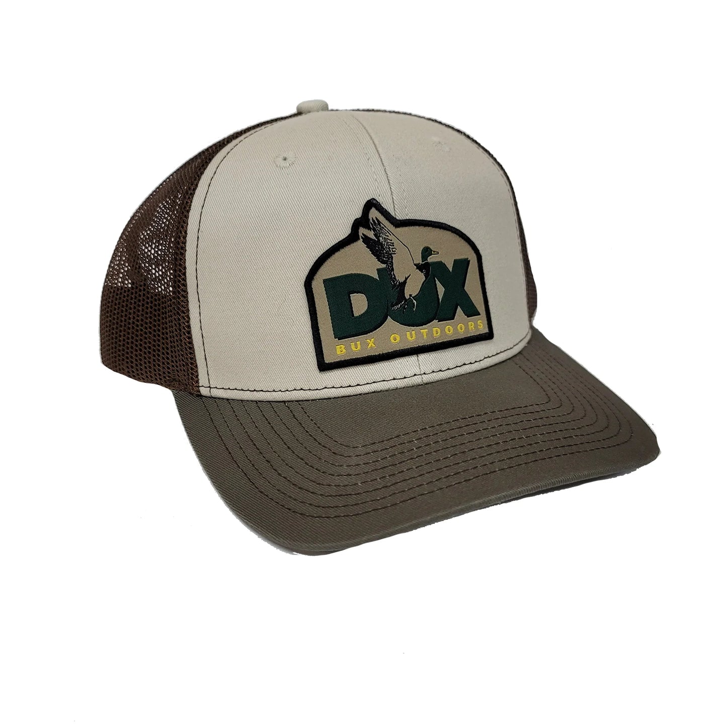 DUX Logo Hat - Olive/Cream/Brown