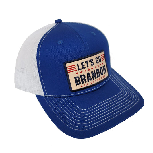 BUX Let's Go Brandon Hat - Royal/White