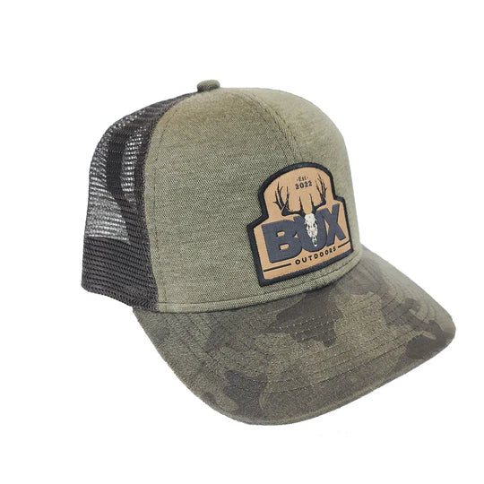 BUX Logo Patch Hat - Camo Bill/Olive