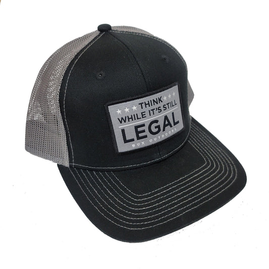 BUX Think While It's Legal Hat - Charcoal/Black