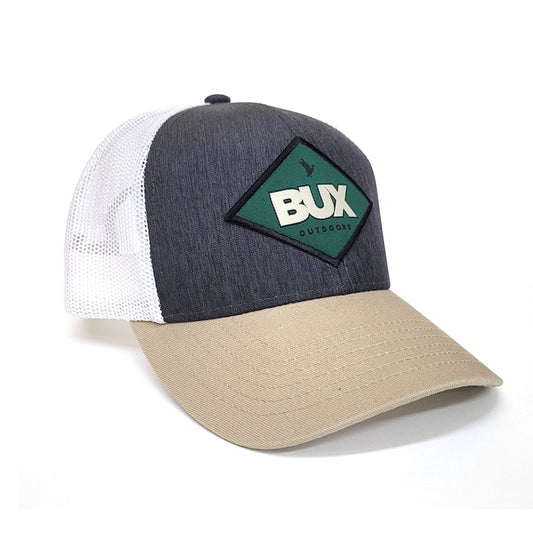 BUX Diamond Duck Patch Hat - Tan/Grey/White