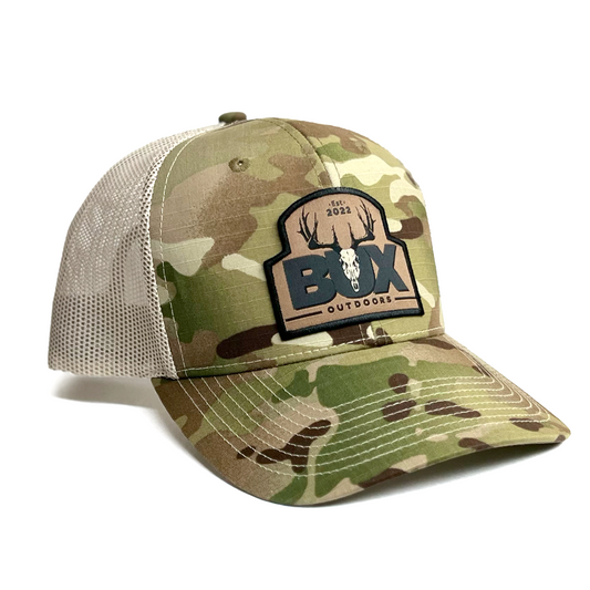 BUX Logo Patch Hat - Camo/Cream