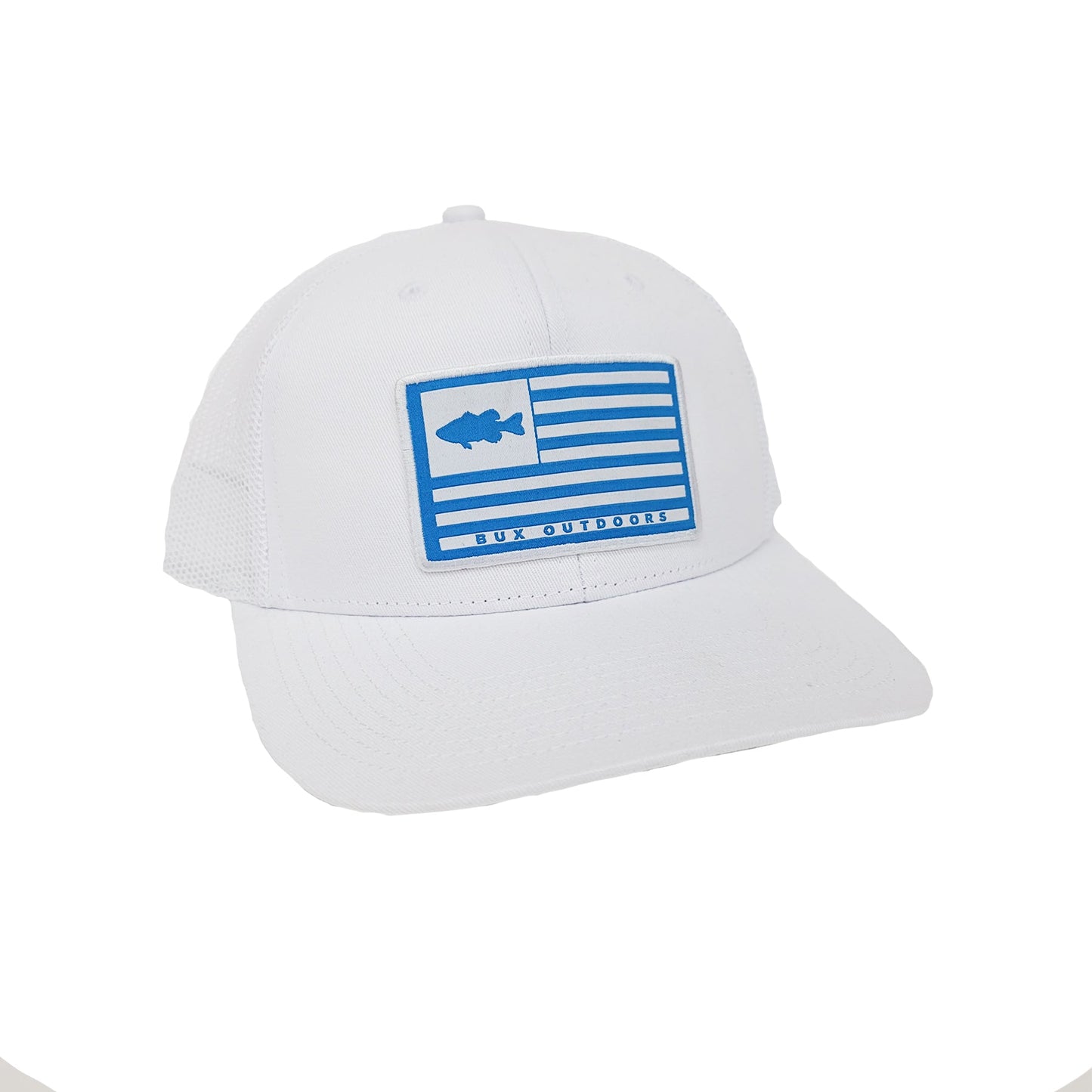 BUX Fish Flag Hat - White