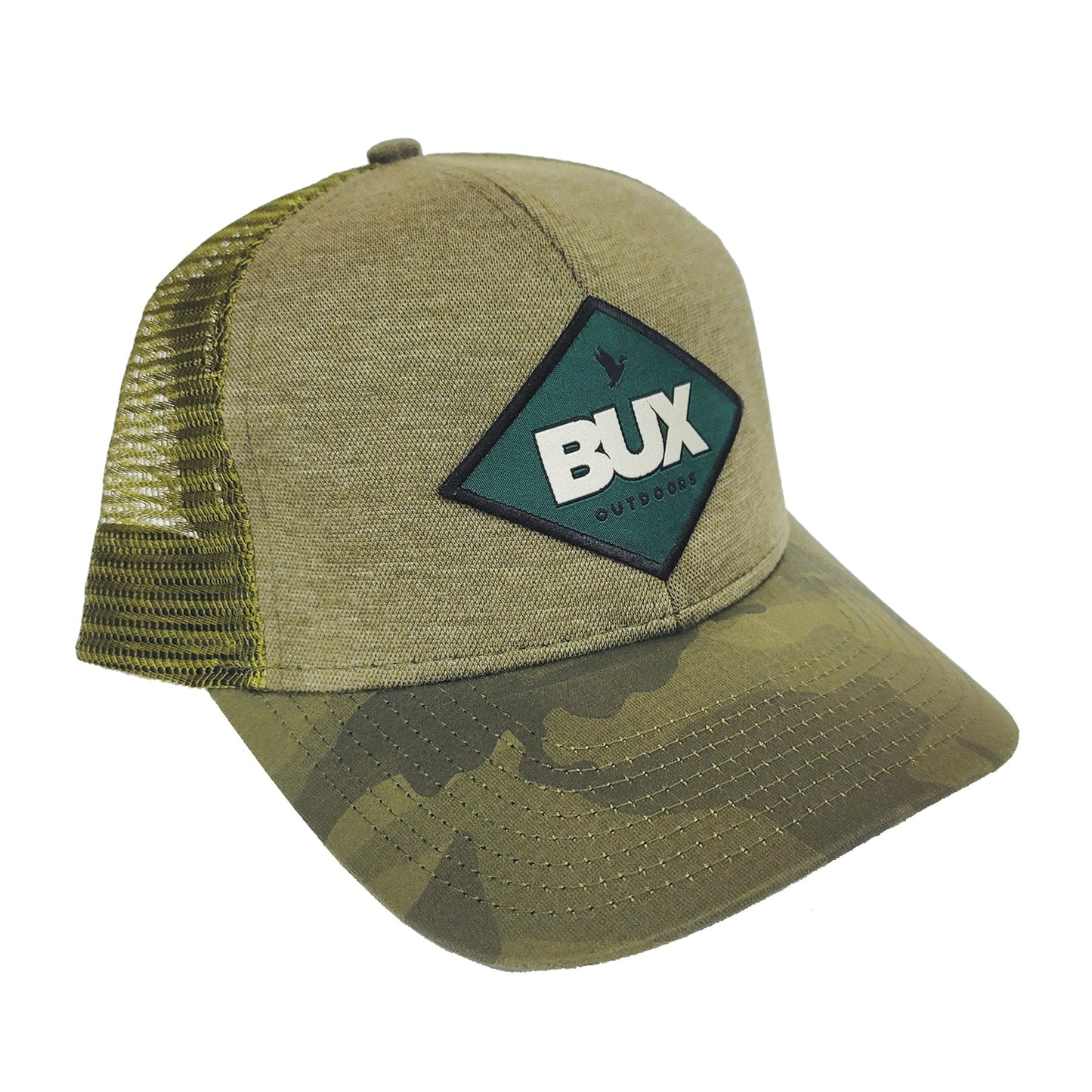 BUX Diamond Duck Patch Hat - DriDuck Green